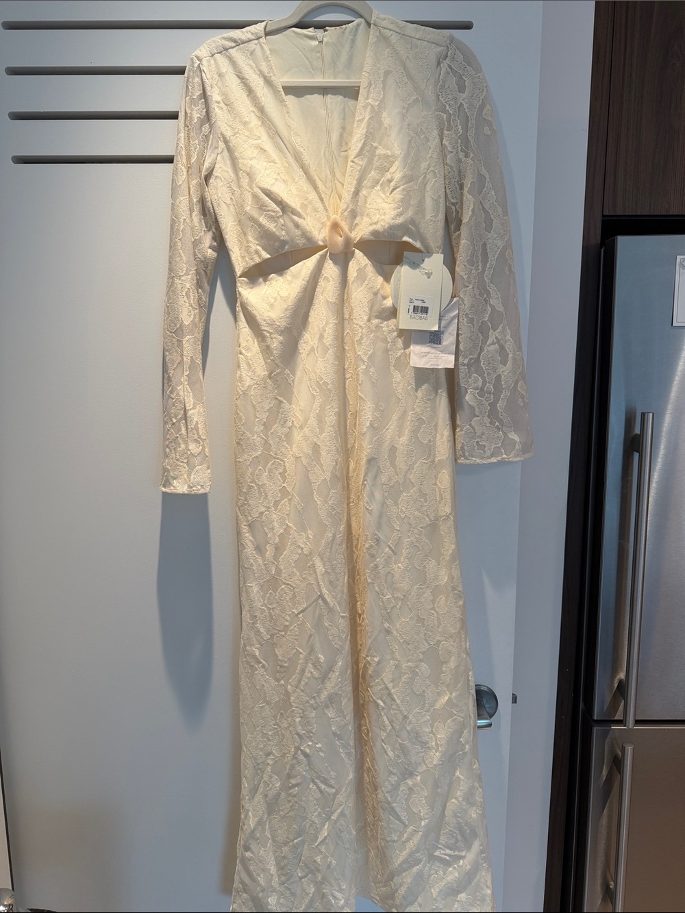 Baobab Collection Cream Lace Long Sleeve Maxi Dress